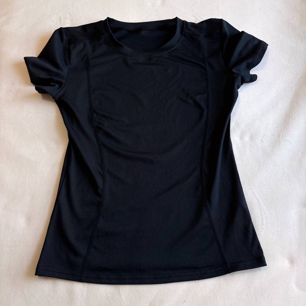 Loovoo Women Workout Shirts Pack Athletic Compression Tee - Picture 2 of 5